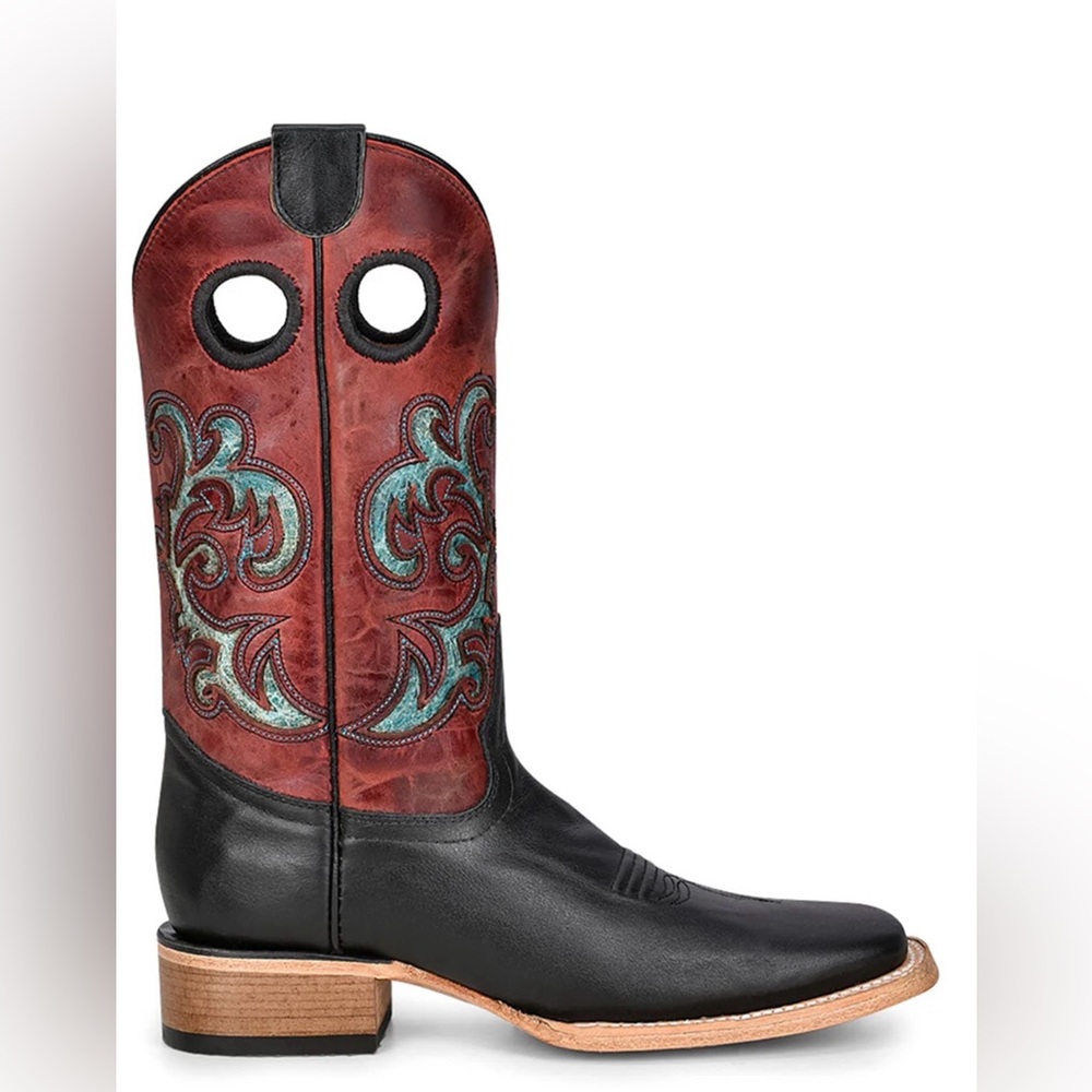 Circle G womens inlay leather cowgirl boots size 7